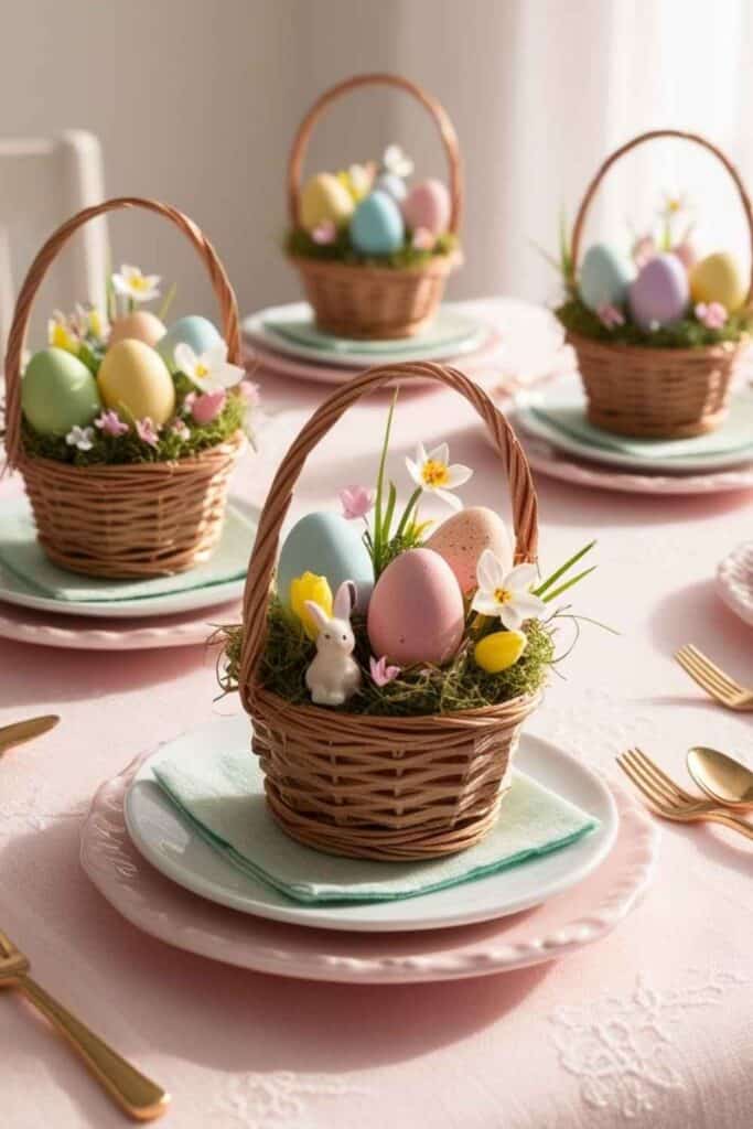 miniature easter egg basket 