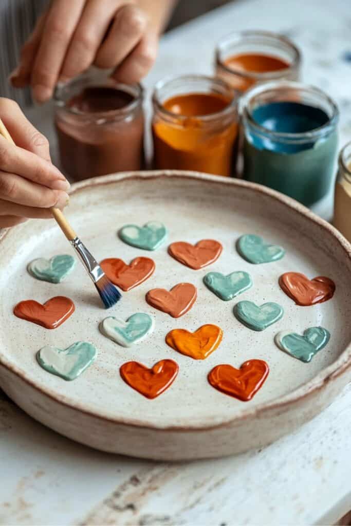 pottery plate painting activity 