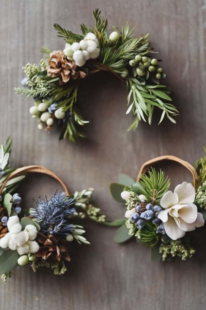 mini wreath boutonniere