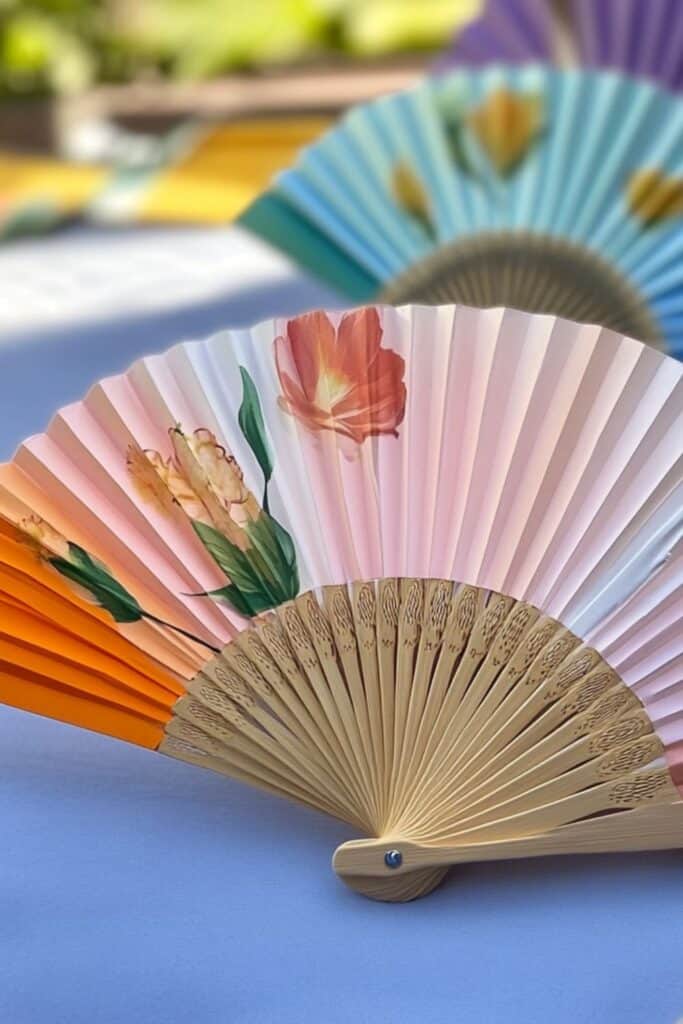 paper fan painting 