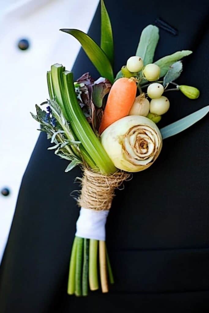 vegetable boutonniere