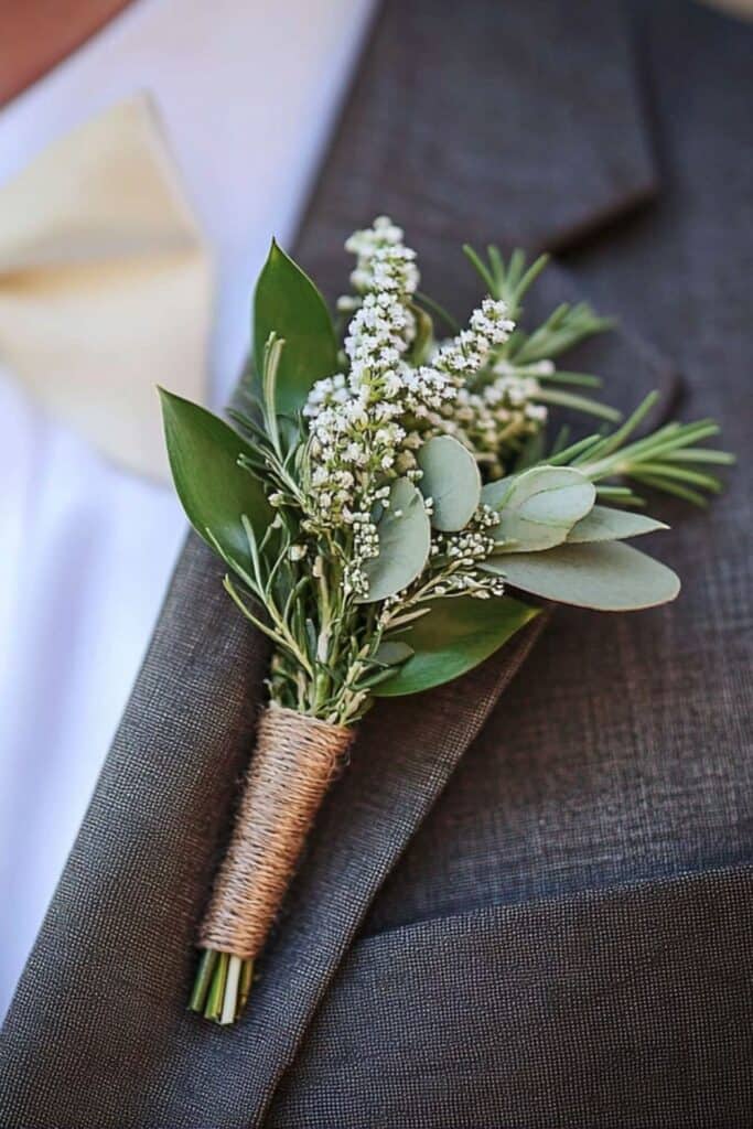 herb boutonniere