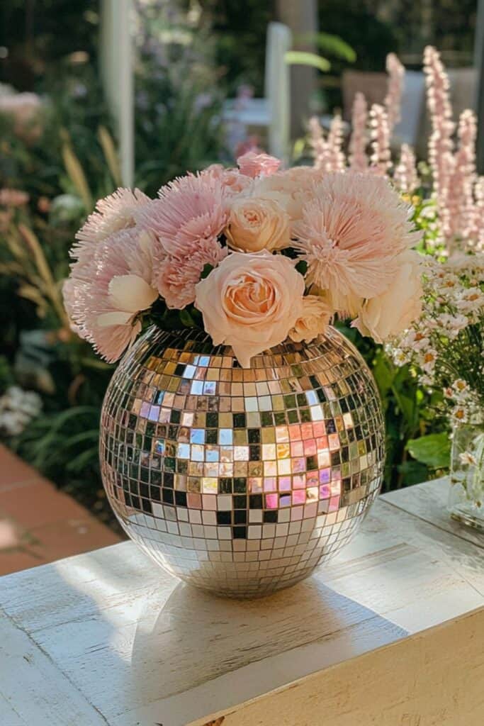 disco ball vase