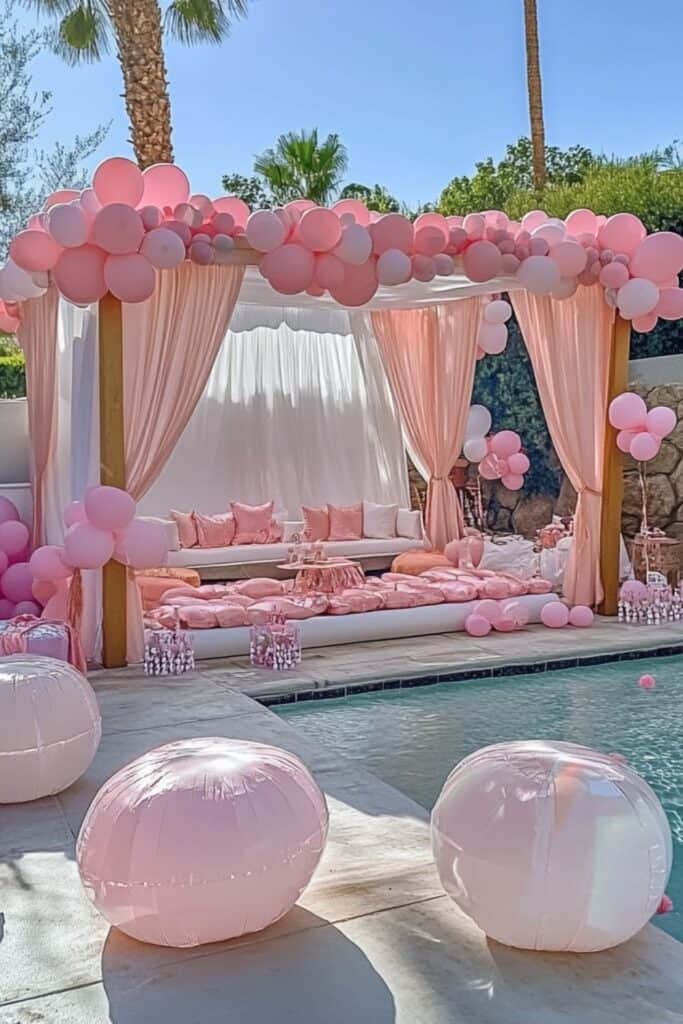 barbiecore bachelorette theme