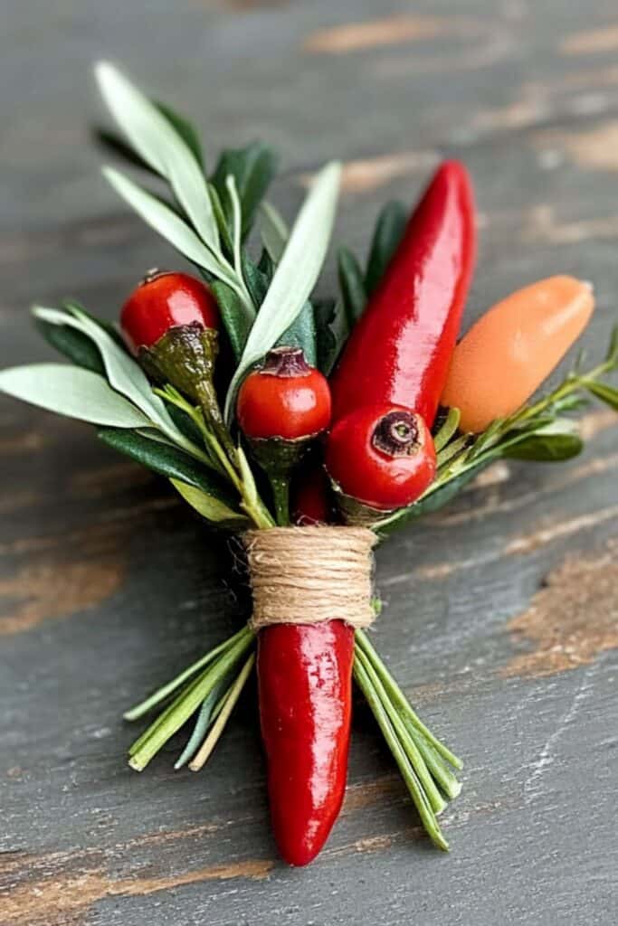 chilli pepper boutonniere