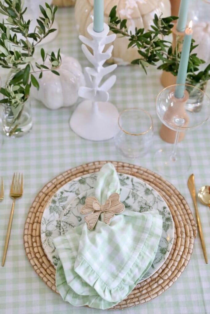 gingham table cloth