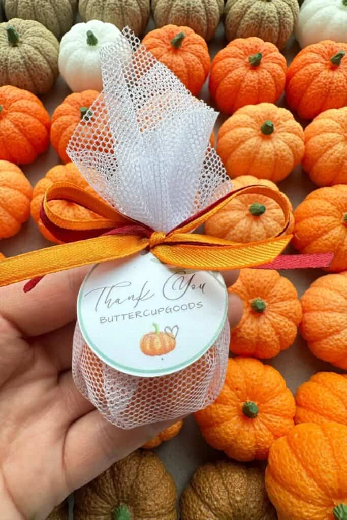 mini pumpkin soaps