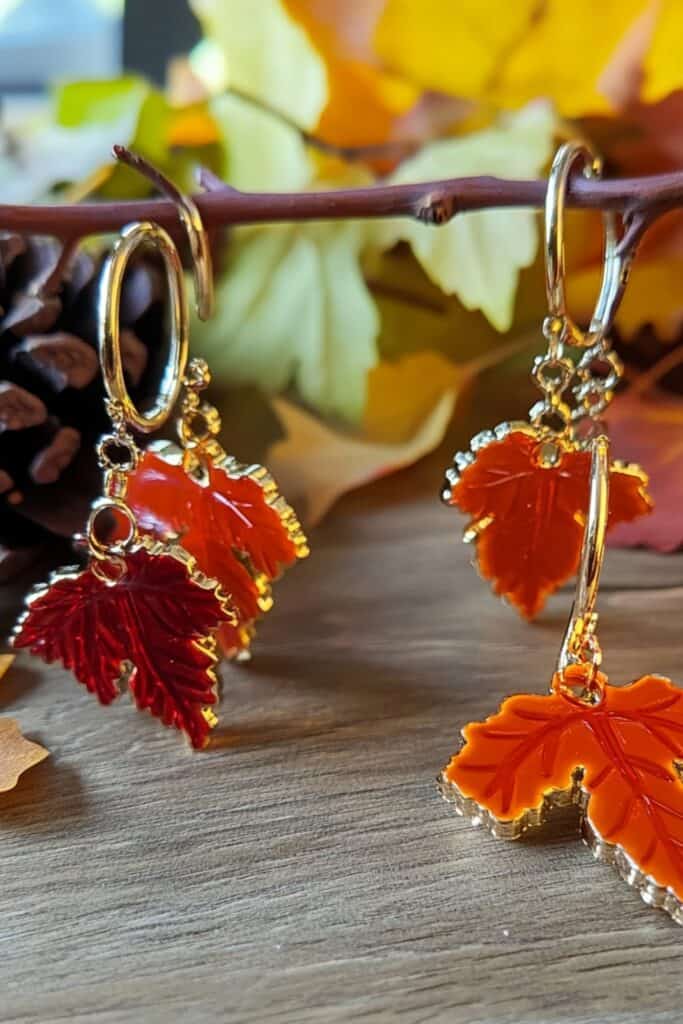 autumn wine glass charms 