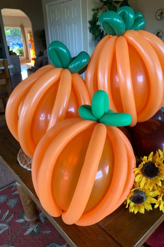 pumpkin shaped balloons 