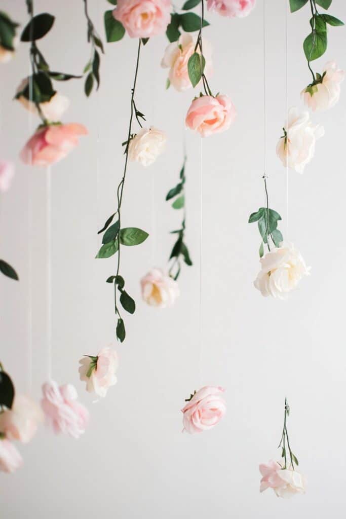 hanging flower garland