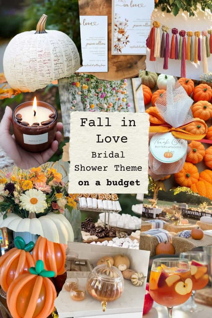 fall in love bridal shower theme