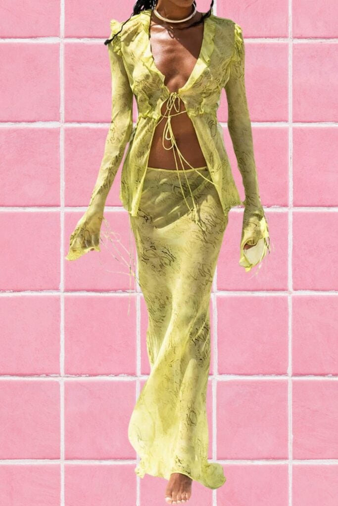 green summer coord 