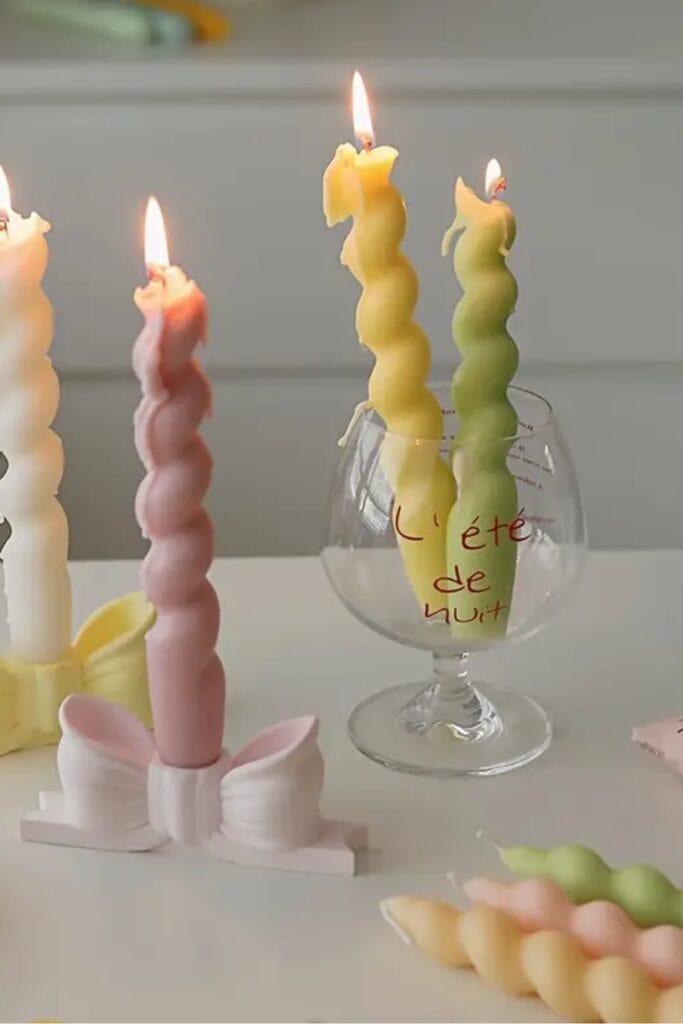 yellow candles 