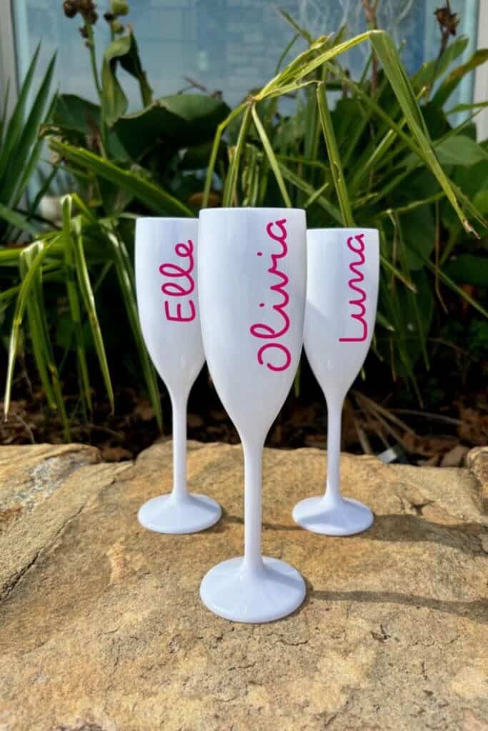 love island champagne flutes 