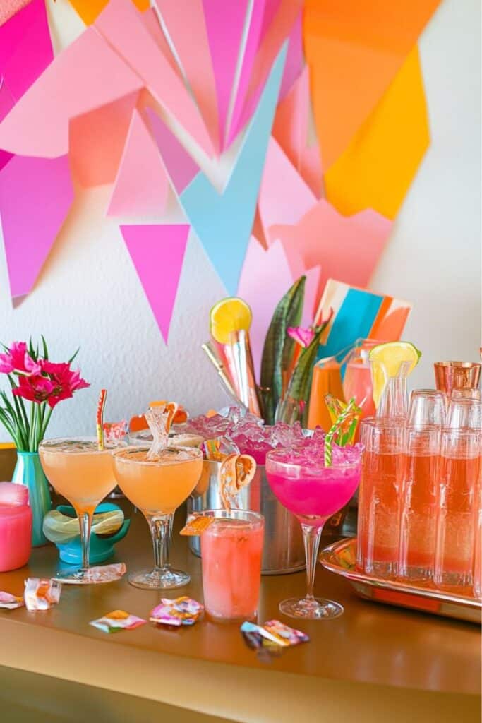 DIY cocktail station 