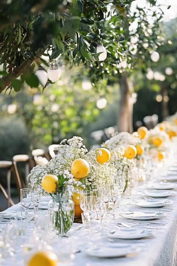 lemon yellow wedding ideas