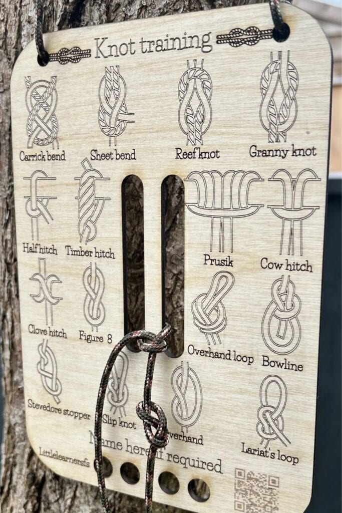 knot tying station camp wedding