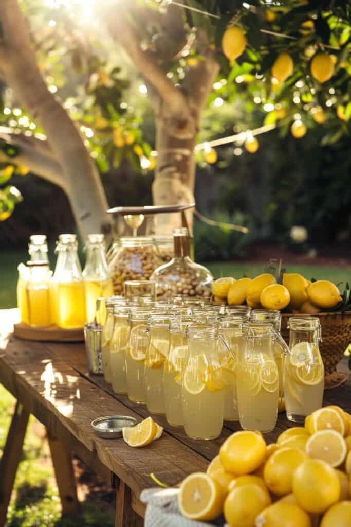 lemonade stand wedding