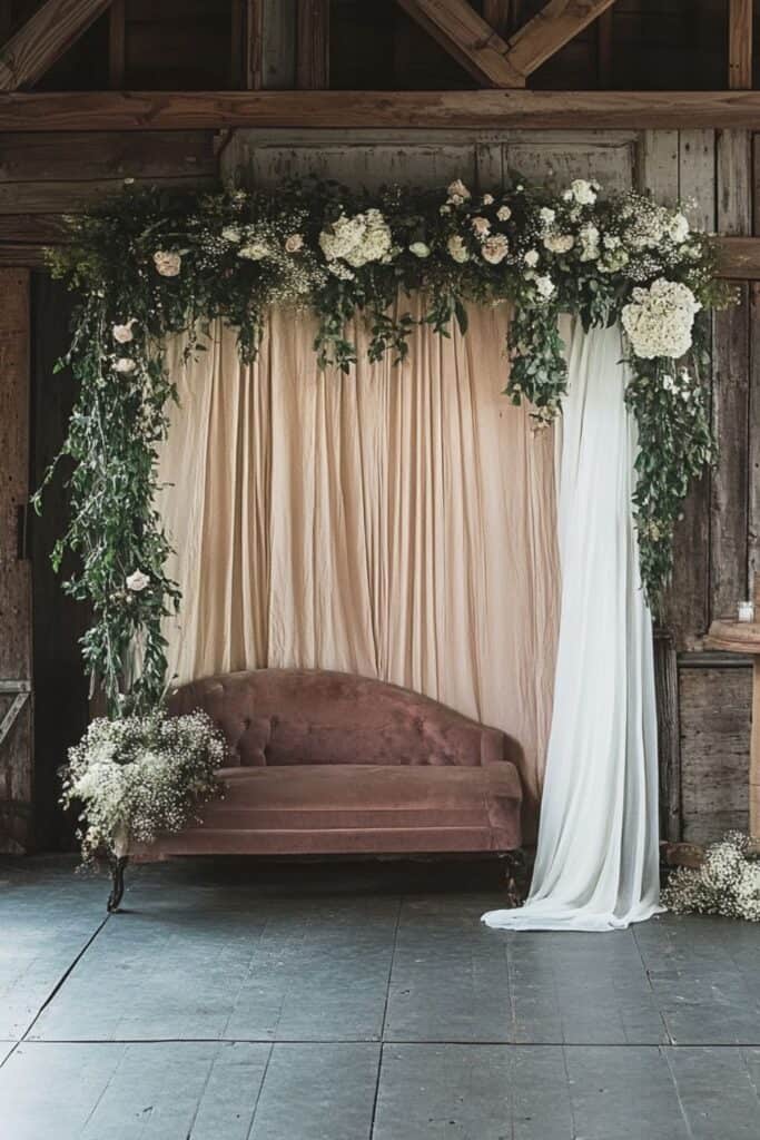 vintage photobooth backdrop