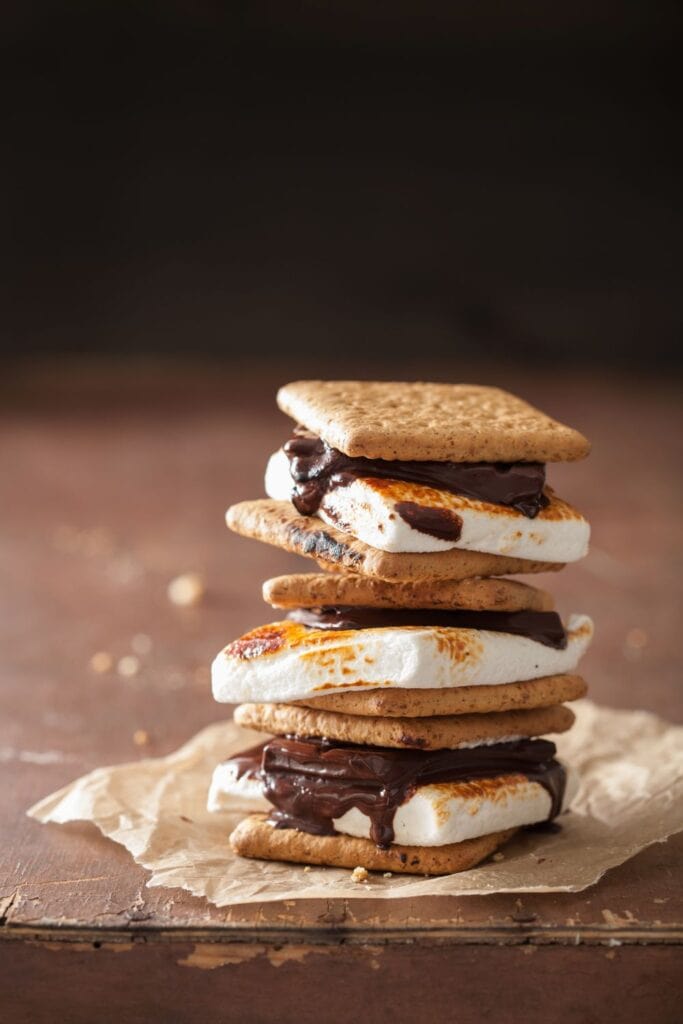 s'mores packs camp wedding ideas