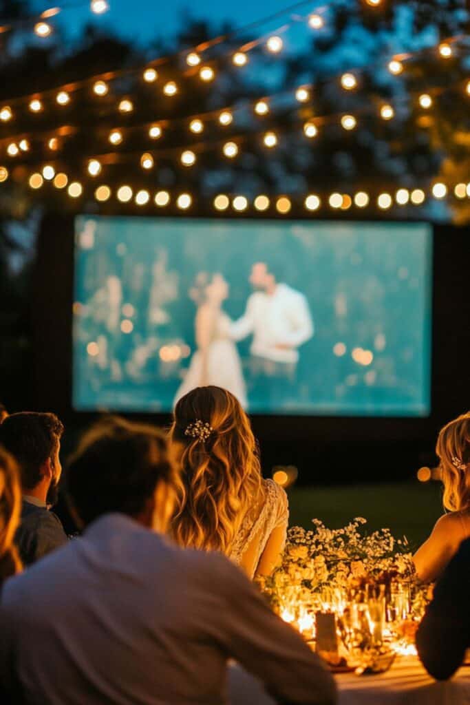 movie screening wedding