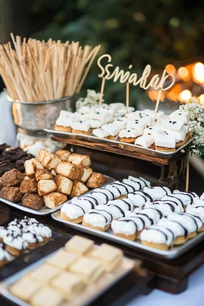 s'mores bar wedding
