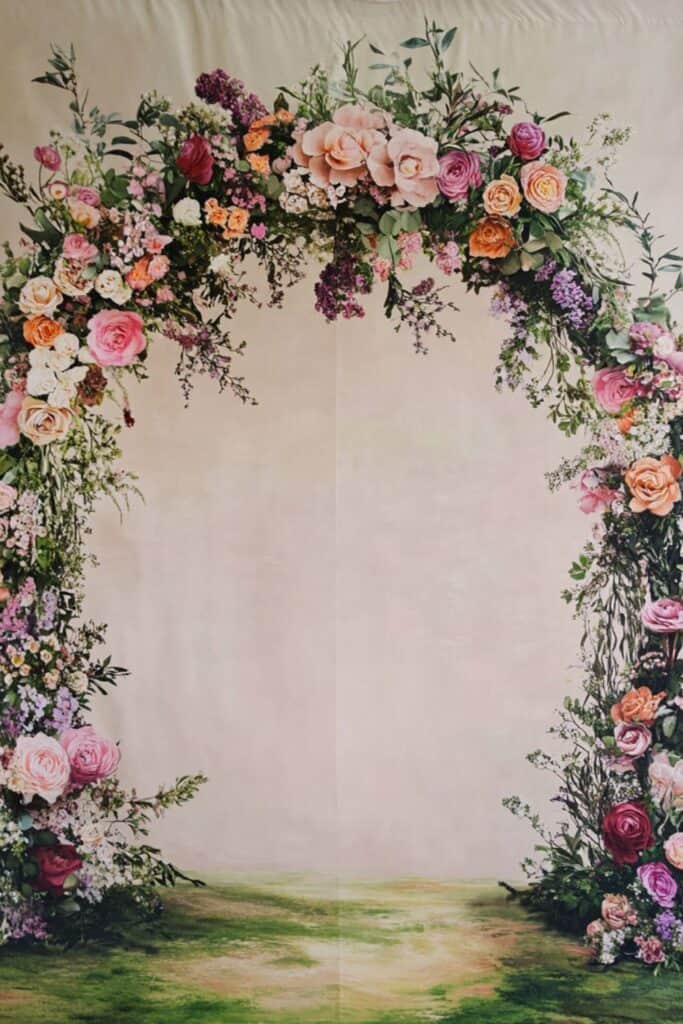 full floral wedding arch