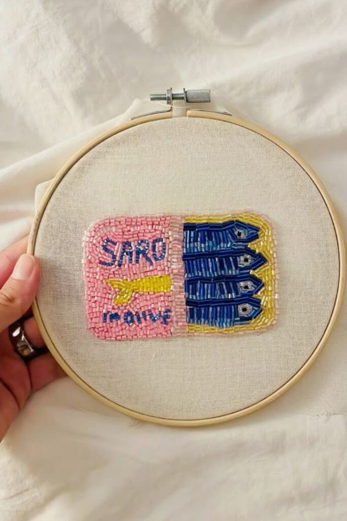 tambour embroidery - summer crafts 