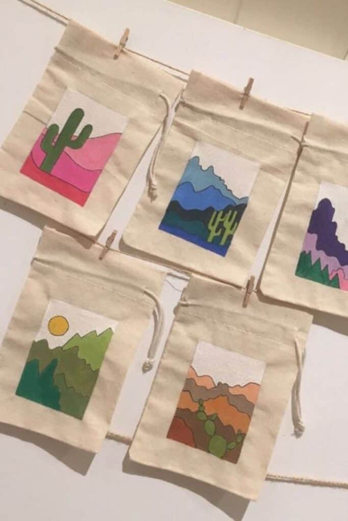 posca pen tote bags crafts