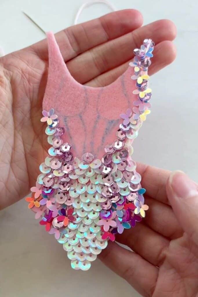 sequin diy summer crafts for adults