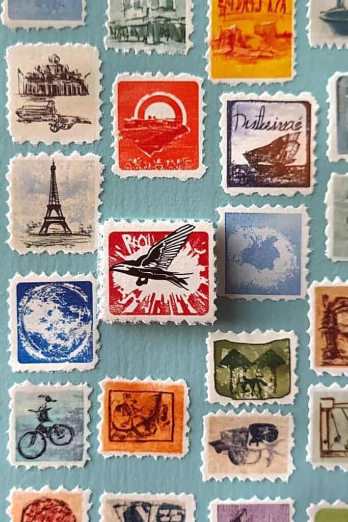 DIY travel stamps 