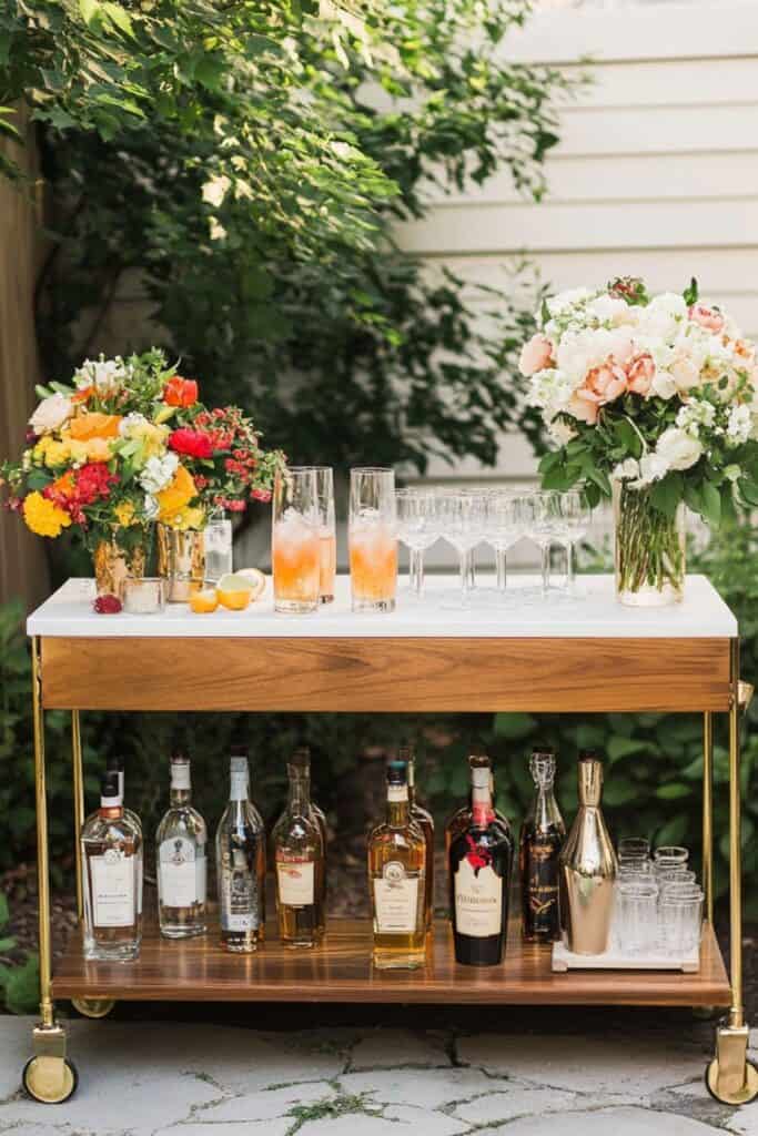 cocktail station DIY summer crafts 