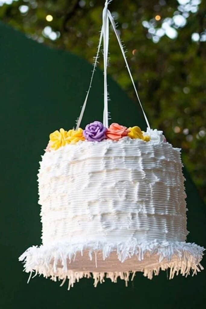 cake pinata - unconventional wedding ideas