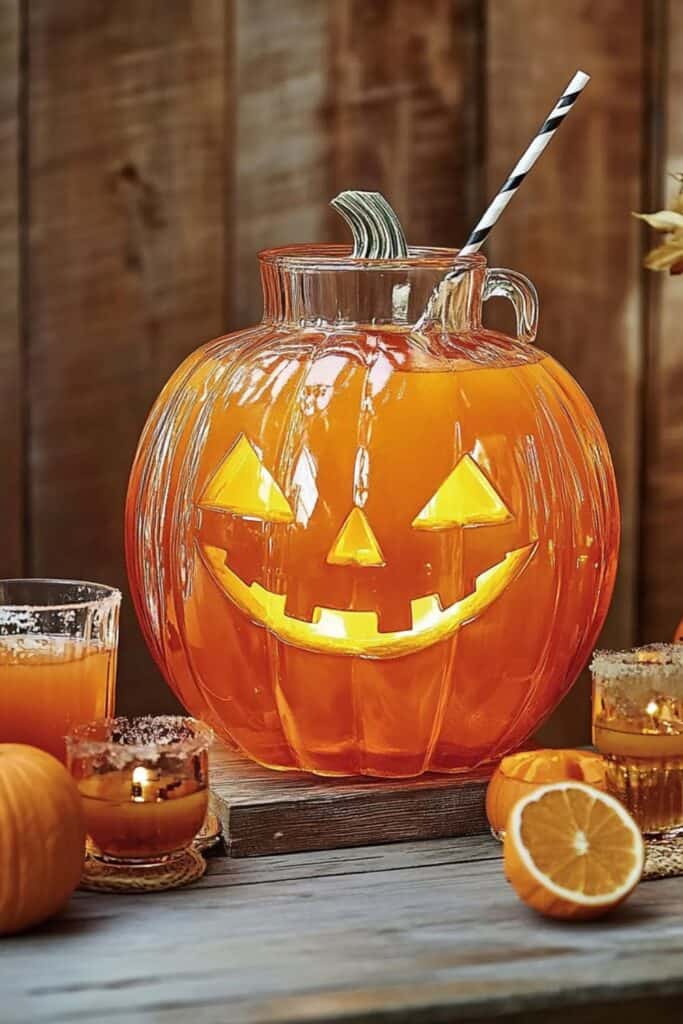pumpkin shaped drinks dispenser 