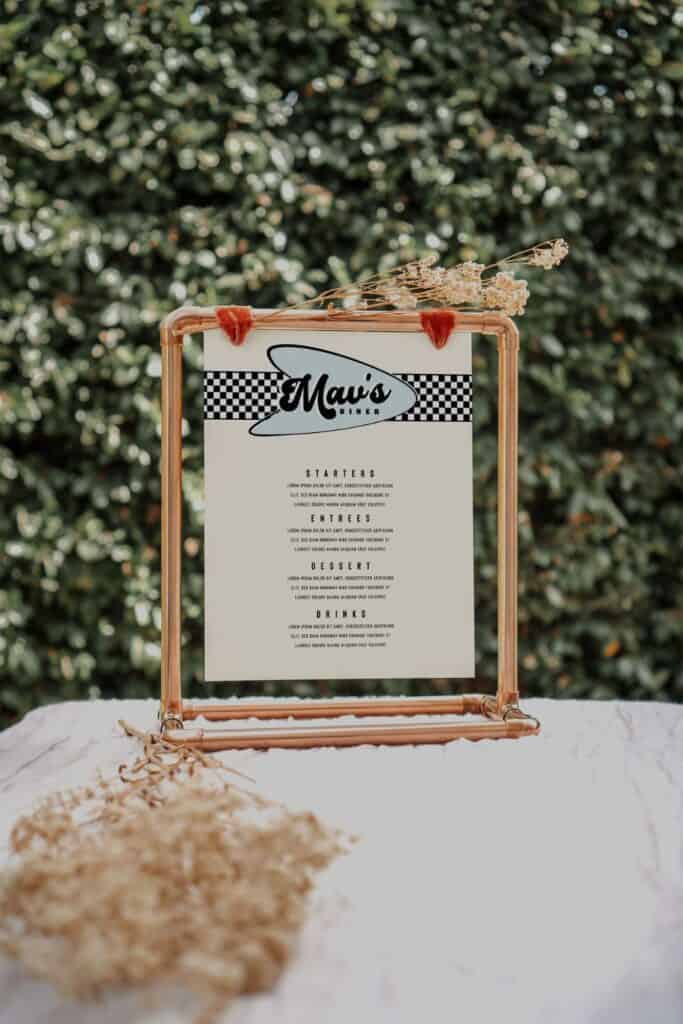 american diner template for labor day party